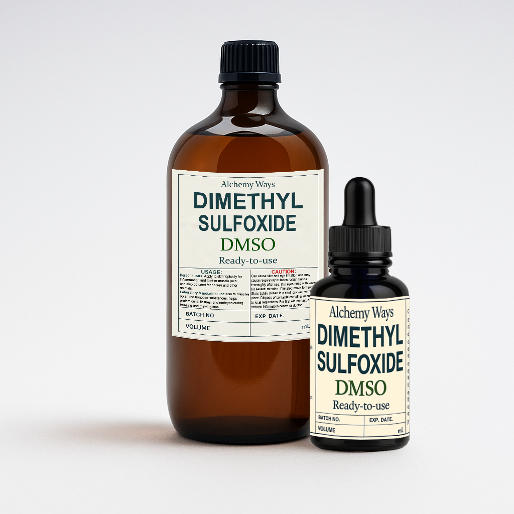 DMSO Pure Undiluted Pharmaceutical Grade Dimethyl Sulfoxide Liquid 99.99% 200ml