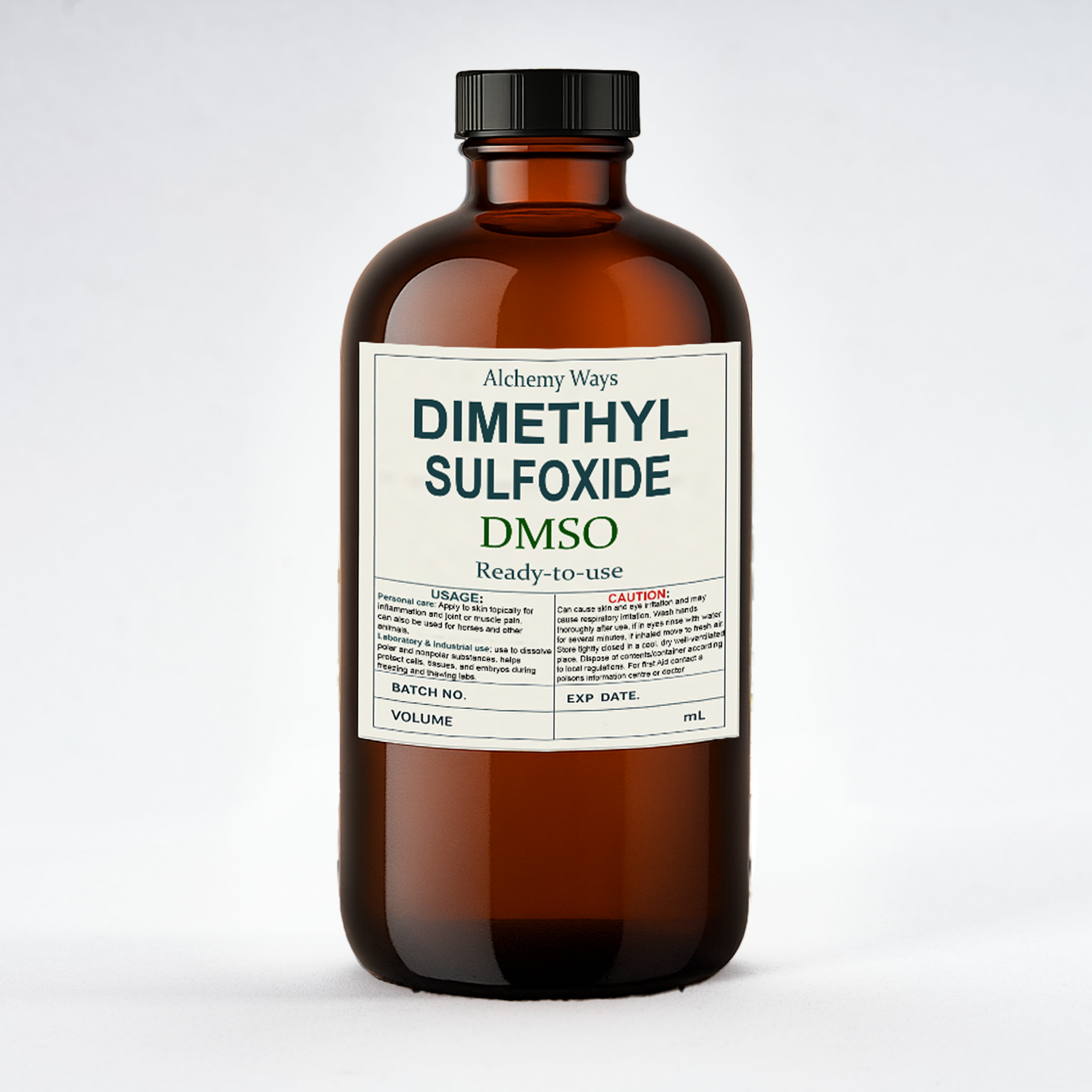 DMSO Undiluted Dimethyl Sulfoxide 99.9% Pharmaceutical Grade Solvent Bulk size